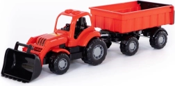 Tractorlader met aanhanger Macher