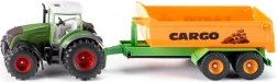 Siku tractor Fendt 936 met haakchassis en kippende laadbak 1:50