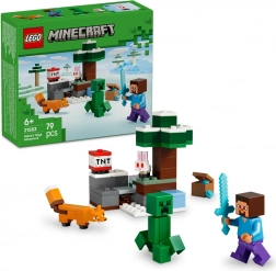 LEGO Minecraft Steve en avontuur in de taiga