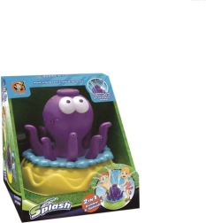 Spuitende tuininktvis met bellenblaas