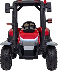 Traktor Blast met aanhanger rood