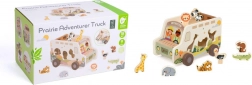 Houten Safari Auto Insteekpuzzel