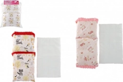 Dekentje en kussentje met matje voor poppen