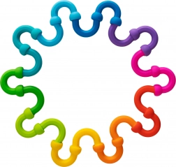 Fat Brain Plip Links siliconen koppelbare lusjes, 20 stuks