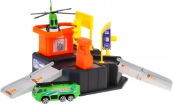 kinderparkeerplaats met helipad en speelmat 3+