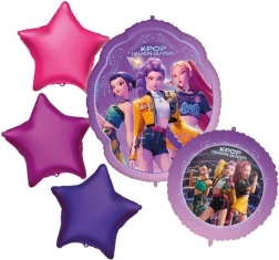 Folieballonnen K-POP Demon Hunters, set van 5 stuks