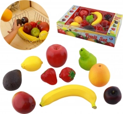 Masterkidz realistisch kunststof fruit voor de kinderkitchen, set van 10 stuks