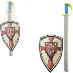 Schuimzwaard met schild 75 cm