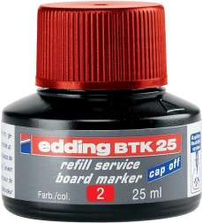 Inkt Edding BTK 25 rood voor whiteboardmarkers