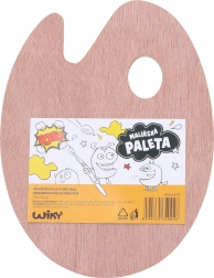 Houten palet voor schilders 18x24 cm