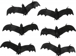 Decoratieve rubberen vleermuizen voor Halloween