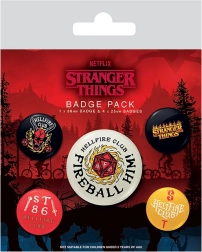 Set pins Stranger Things Hellfire Club