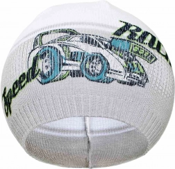 herfst baby mutsje New Baby Racing grijs