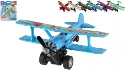 Dubbeldekker met pull-back 10 × 11 cm, metaal/kunststof – mix kleuren