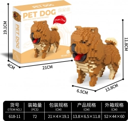 Bouwset 800 stukjes Chow Chow