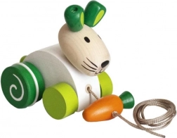 Trekfiguur konijn met wortel