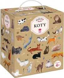 Puzzel 60 stukjes Puzzlove - Katten