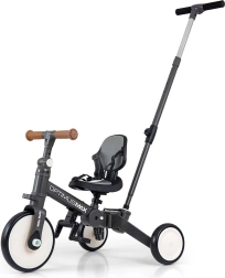 Milly Mally kinderfiets 5-in-1 Optimus Max donkergrijs