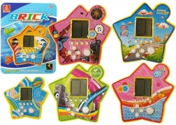 Pocket elektronische Tetris-spel in stervorm – geel