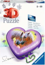 Ravensburger 3D-puzzel Hart Paarden – sieradendoosje 54 stukjes