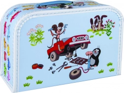 Koffertje met motief van Krtek en auto