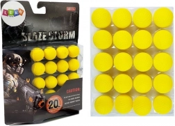 Schuimrubberen kogels voor kinderspeelgoedgeweer 2 cm, 20 stuks