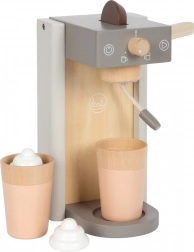 Small Foot houten koffiemachine met accessoires Tasty grijs
