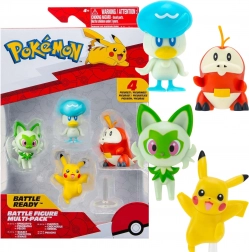 Pokémon gevechtsmultipack – 4 figuren Pikachu, Fuecoco, Sprigatito en Quaxly 5 cm