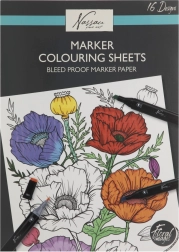 Kleurplaten met bloemmotieven 25x35 cm