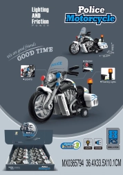 Politiemotor met licht- en geluidseffecten