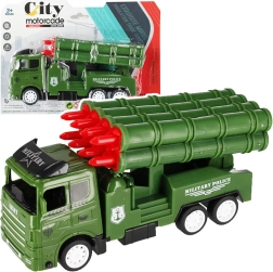 Militair voertuig met pull-back aandrijving