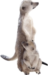 Suricata-figuur – realistische plastic decoratie
