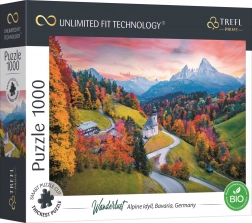 Puzzel TREFL UFT Wanderlust: Aan de voet van de Alpen, 1000 stukjes