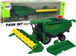 Groene landbouwcombine – zakformaat plastic model