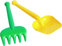 Kunststof tuinspeelset voor kinderen – kleine schep en hark