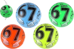 Six Seven-bal met cijfers, 23 cm - 1 stuk