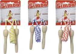 Springtouw Simba Be Active met houten handgrepen 230 cm