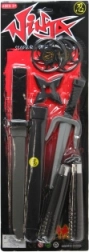 Ninja set voor kinderen met zwaard, dolk, nunchaku en werpsterren