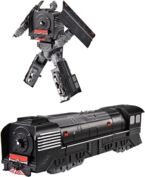 Metalen robot, om te bouwen tot locomotief, zwart