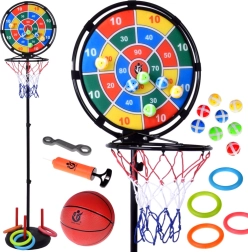 Leuke 3-in-1 sportset: Basketbalring en accessoires