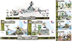 Bouwset Military Force – 8 varianten van militaire modellen