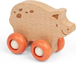 Houten speelgoed op wieltjes - Huisdier