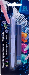 Uitwisbare pen Astra Oops 0,6 mm met 2 vullingen, pastelkleuren