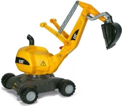 Rolly Toys RollyDigger CAT draaibare trapgraafstoel geel