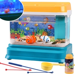Interactieve verlichte aquariumlamp + magnetische visjes ZA4367