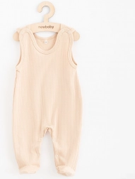 babykatoenen voetenzak/romper New Baby Practical beige 68 (4–6 maanden)
