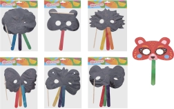 Krasmaskers met dieren – creatief set 3 stuks