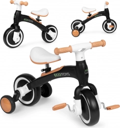 Loopfiets met pedalen 3v1 zwart ECOTOYS