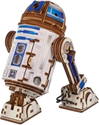 Ugears houten mechanische puzzel STAR WARS R2‑D2 met LED‑projector
