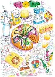 Puzzel magnolia koninklijke taart 1000 stukjes